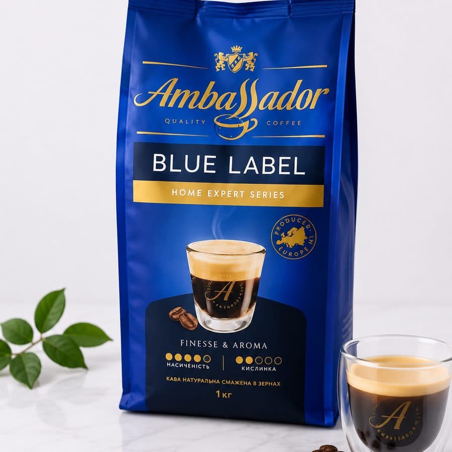 Ambassador Blue Label coffee beans, 1 kg